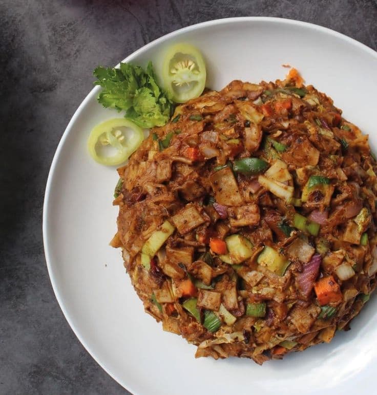 Spicy deviled kottu by Aradana Caterers